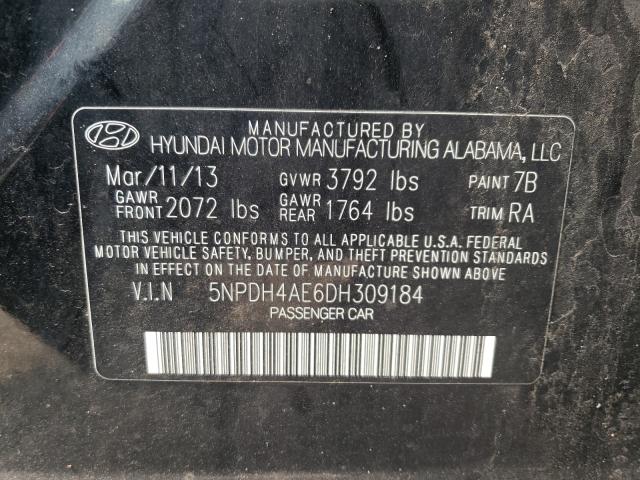 Photo 9 VIN: 5NPDH4AE6DH309184 - HYUNDAI ELANTRA GL 