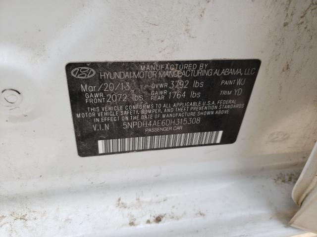 Photo 9 VIN: 5NPDH4AE6DH315308 - HYUNDAI ELANTRA GL 