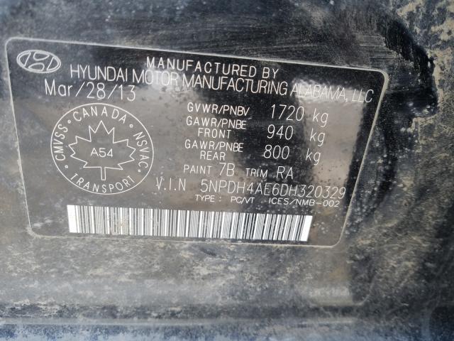 Photo 8 VIN: 5NPDH4AE6DH320329 - HYUNDAI ELANTRA GL 