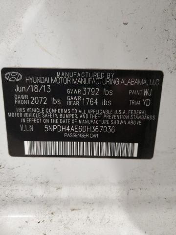 Photo 11 VIN: 5NPDH4AE6DH367036 - HYUNDAI ELANTRA GL 