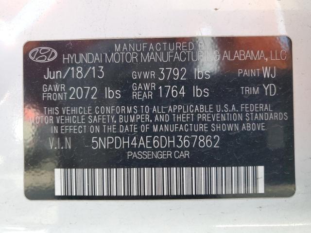 Photo 11 VIN: 5NPDH4AE6DH367862 - HYUNDAI ELANTRA 