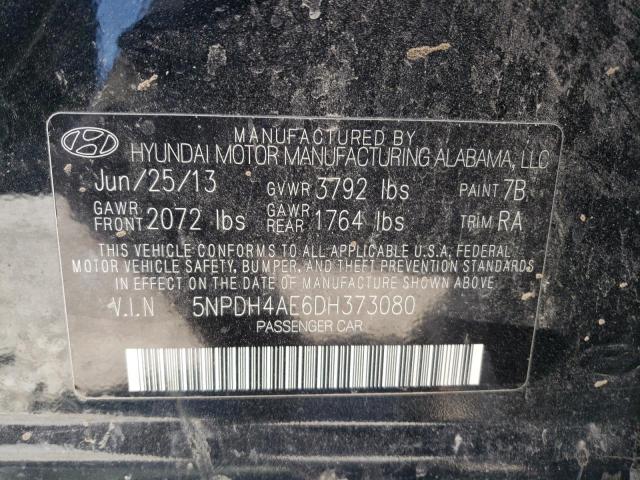 Photo 12 VIN: 5NPDH4AE6DH373080 - HYUNDAI ELANTRA 