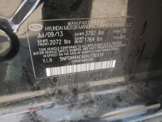 Photo 9 VIN: 5NPDH4AE6DH376934 - HYUNDAI ELANTRA GL 