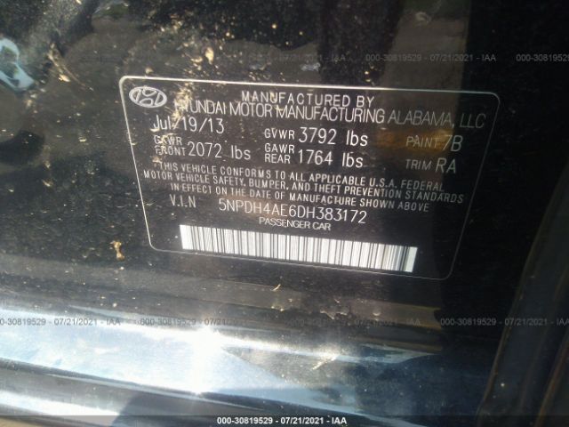 Photo 8 VIN: 5NPDH4AE6DH383172 - HYUNDAI ELANTRA 