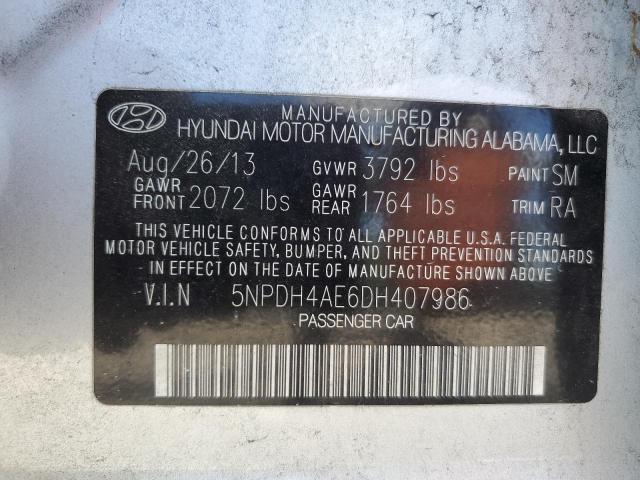 Photo 11 VIN: 5NPDH4AE6DH407986 - HYUNDAI ELANTRA 