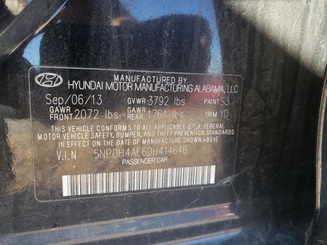 Photo 9 VIN: 5NPDH4AE6DH414646 - HYUNDAI ELANTRA 