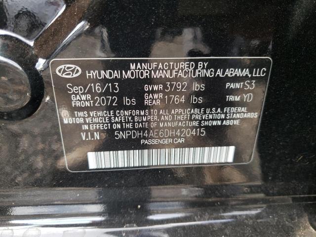 Photo 12 VIN: 5NPDH4AE6DH420415 - HYUNDAI ELANTRA 