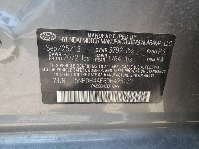 Photo 9 VIN: 5NPDH4AE6DH426120 - HYUNDAI ELANTRA GL 