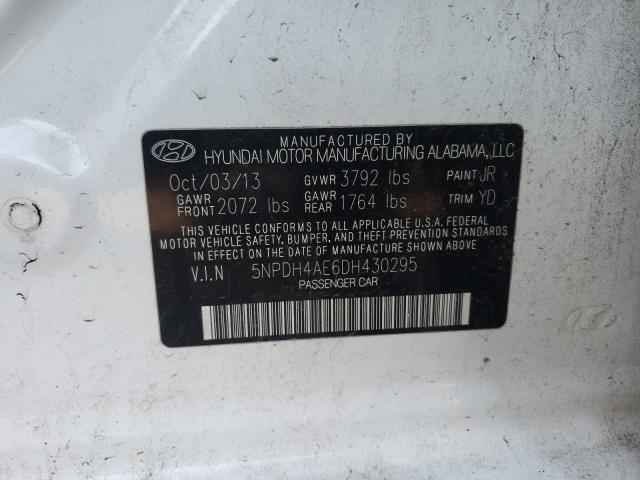 Photo 9 VIN: 5NPDH4AE6DH430295 - HYUNDAI ELANTRA GL 