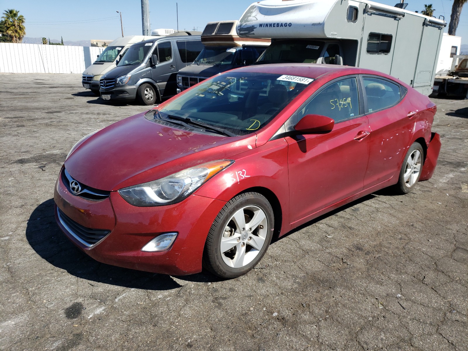 Photo 1 VIN: 5NPDH4AE6DH437375 - HYUNDAI ELANTRA GL 