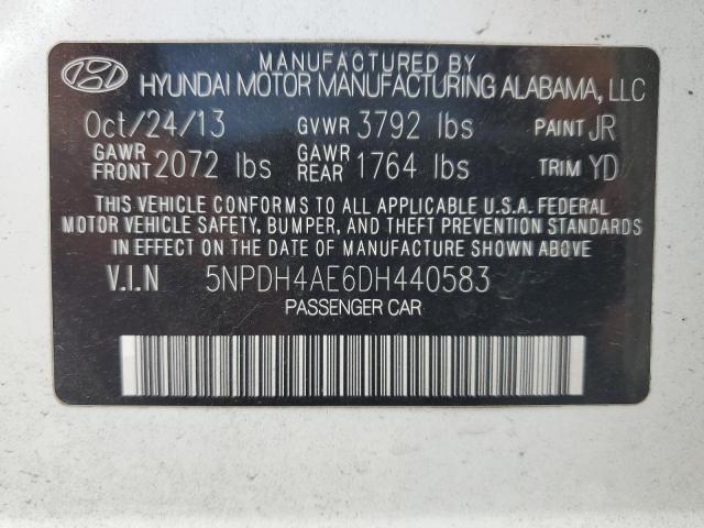 Photo 11 VIN: 5NPDH4AE6DH440583 - HYUNDAI ELANTRA GL 