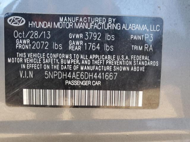 Photo 9 VIN: 5NPDH4AE6DH441667 - HYUNDAI ELANTRA GL 