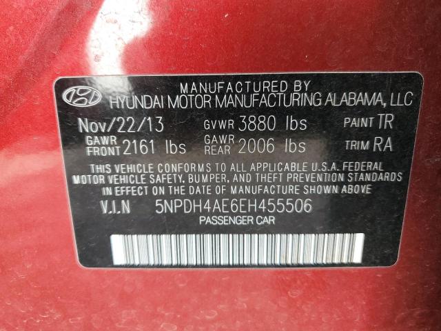 Photo 11 VIN: 5NPDH4AE6EH455506 - HYUNDAI ELANTRA 