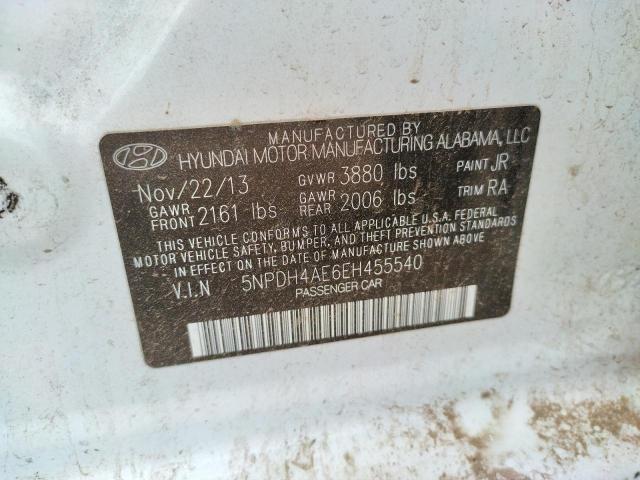 Photo 9 VIN: 5NPDH4AE6EH455540 - HYUNDAI ELANTRA SE 