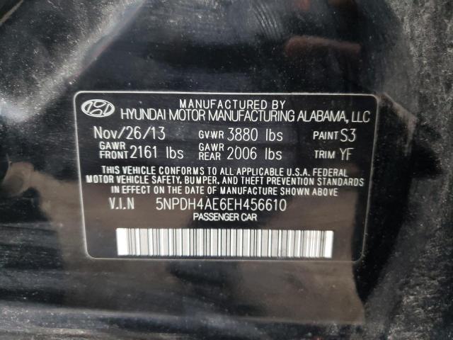 Photo 11 VIN: 5NPDH4AE6EH456610 - HYUNDAI ELANTRA SE 