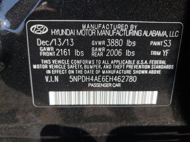 Photo 9 VIN: 5NPDH4AE6EH462780 - HYUNDAI ELANTRA SE 