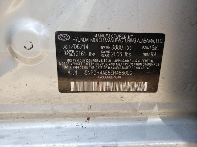 Photo 9 VIN: 5NPDH4AE6EH468000 - HYUNDAI ELANTRA SE 