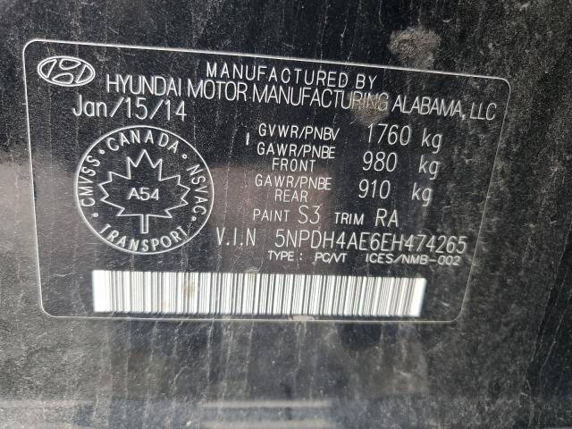 Photo 11 VIN: 5NPDH4AE6EH474265 - HYUNDAI ELANTRA 