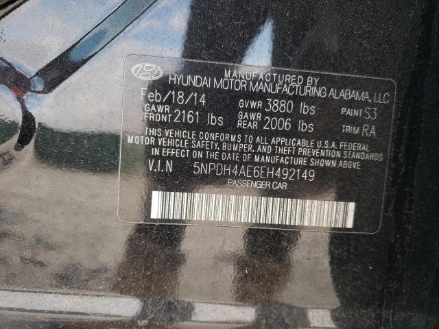 Photo 11 VIN: 5NPDH4AE6EH492149 - HYUNDAI ELANTRA SE 