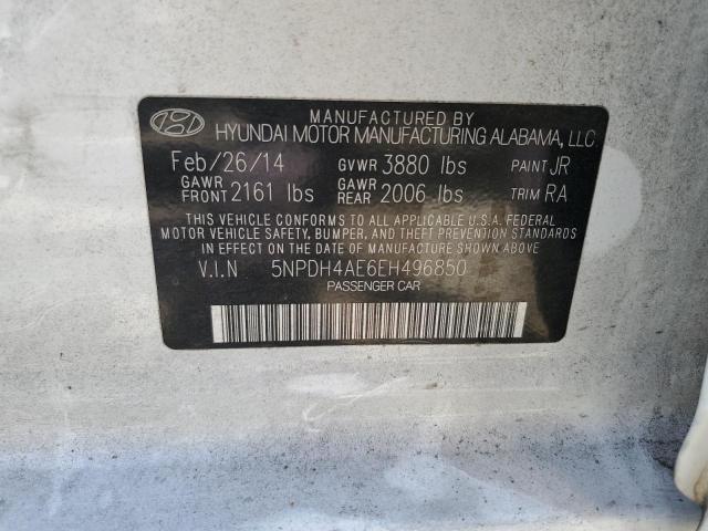 Photo 11 VIN: 5NPDH4AE6EH496850 - HYUNDAI ELANTRA SE 