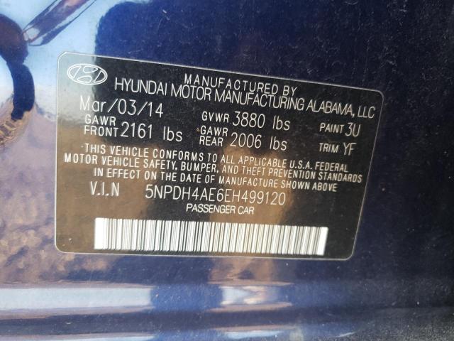 Photo 11 VIN: 5NPDH4AE6EH499120 - HYUNDAI ELANTRA 