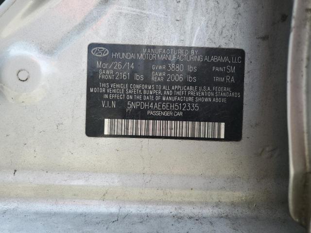 Photo 11 VIN: 5NPDH4AE6EH512335 - HYUNDAI ELANTRA SE 