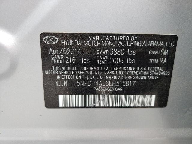 Photo 11 VIN: 5NPDH4AE6EH515817 - HYUNDAI ELANTRA 