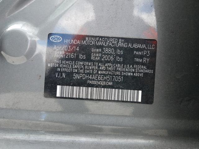 Photo 9 VIN: 5NPDH4AE6EH517051 - HYUNDAI ELANTRA SE 