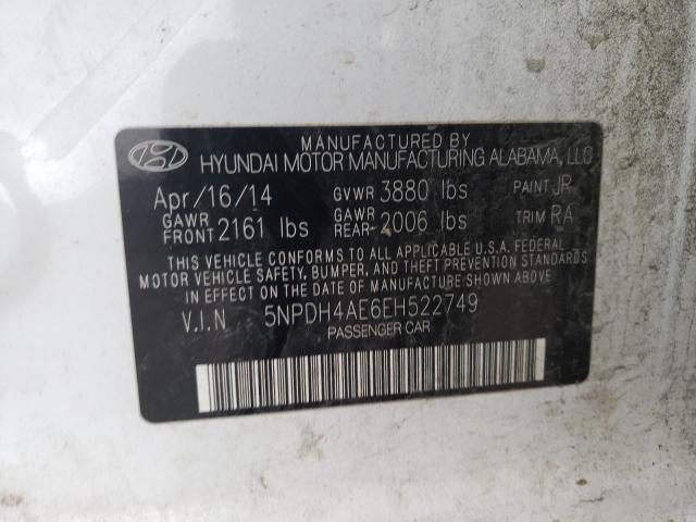 Photo 12 VIN: 5NPDH4AE6EH522749 - HYUNDAI ELANTRA SE 