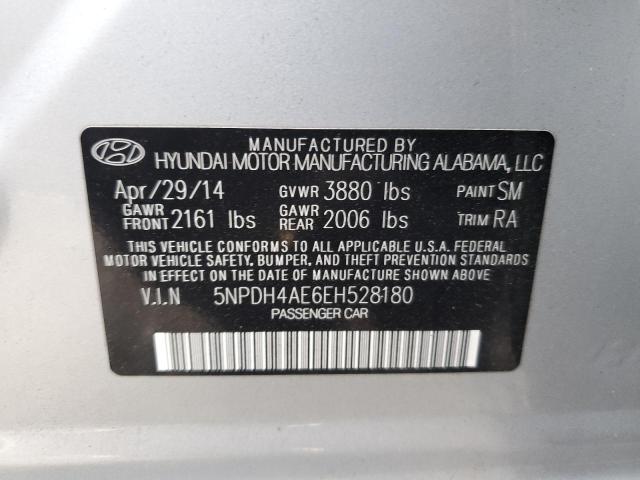 Photo 11 VIN: 5NPDH4AE6EH528180 - HYUNDAI ELANTRA 