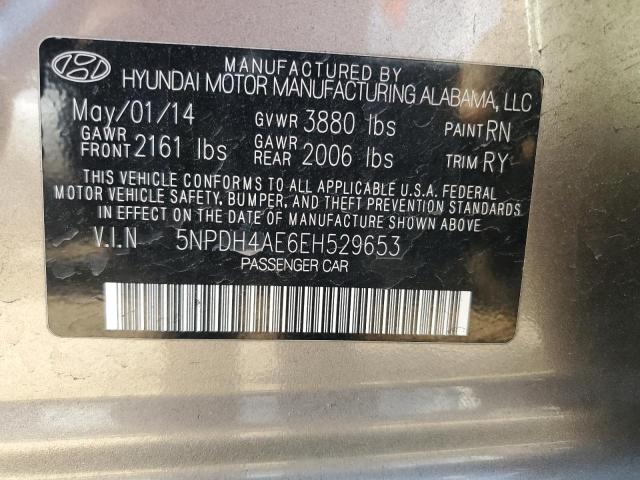 Photo 11 VIN: 5NPDH4AE6EH529653 - HYUNDAI ELANTRA SE 