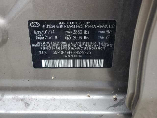 Photo 11 VIN: 5NPDH4AE6EH529975 - HYUNDAI ELANTRA SE 