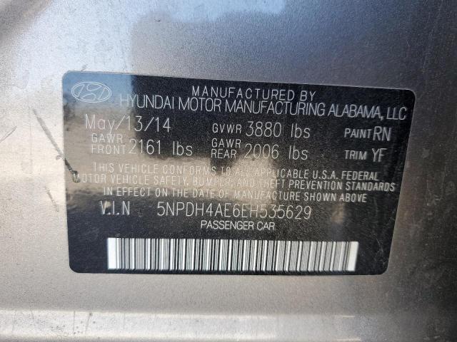 Photo 12 VIN: 5NPDH4AE6EH535629 - HYUNDAI ELANTRA 