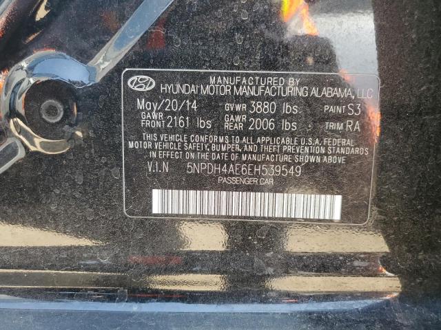 Photo 11 VIN: 5NPDH4AE6EH539549 - HYUNDAI ELANTRA SE 