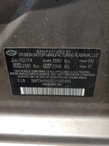 Photo 9 VIN: 5NPDH4AE6EH545495 - HYUNDAI ELANTRA SE 