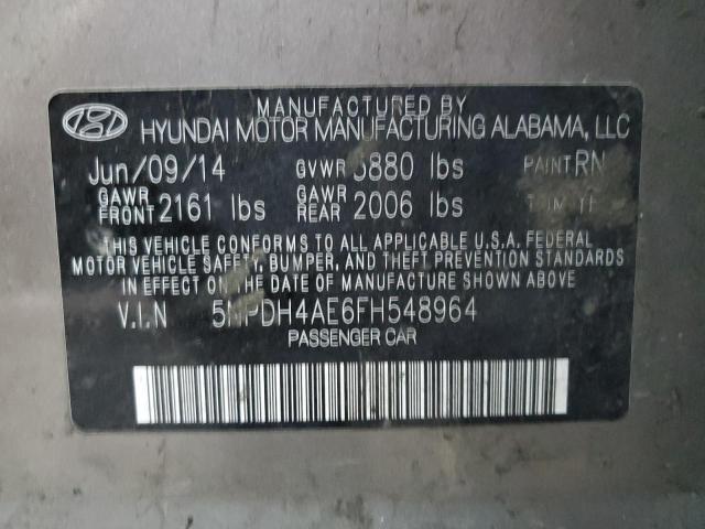 Photo 11 VIN: 5NPDH4AE6FH548964 - HYUNDAI ELANTRA SE 