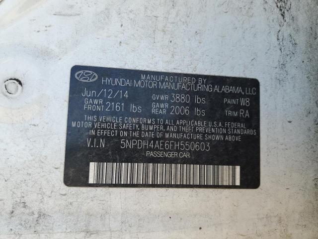 Photo 9 VIN: 5NPDH4AE6FH550603 - HYUNDAI ELANTRA SE 