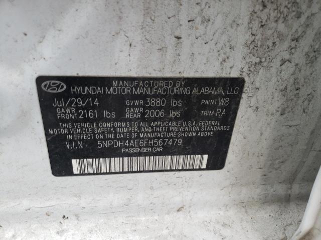 Photo 11 VIN: 5NPDH4AE6FH567479 - HYUNDAI ELANTRA SE 