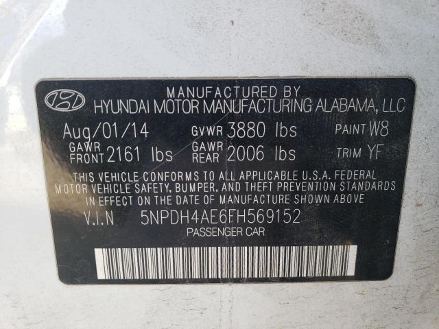 Photo 9 VIN: 5NPDH4AE6FH569152 - HYUNDAI ELANTRA SE 