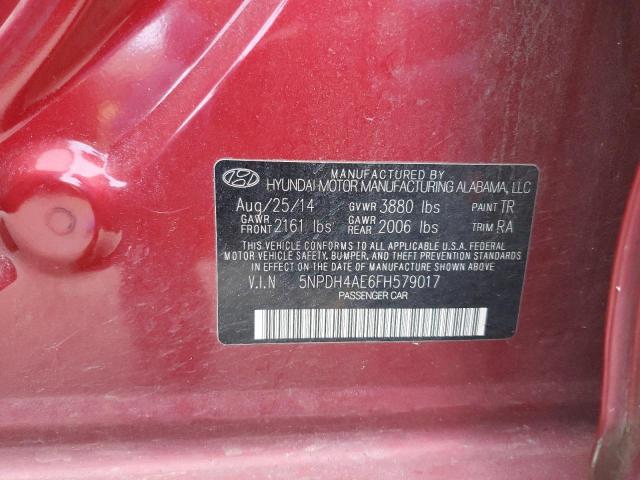 Photo 11 VIN: 5NPDH4AE6FH579017 - HYUNDAI ELANTRA SE 