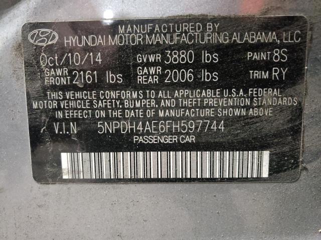 Photo 11 VIN: 5NPDH4AE6FH597744 - HYUNDAI ELANTRA 