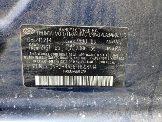 Photo 11 VIN: 5NPDH4AE6FH598134 - HYUNDAI ELANTRA 