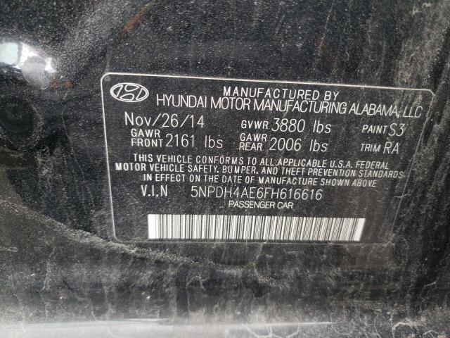 Photo 11 VIN: 5NPDH4AE6FH616616 - HYUNDAI ELANTRA SE 