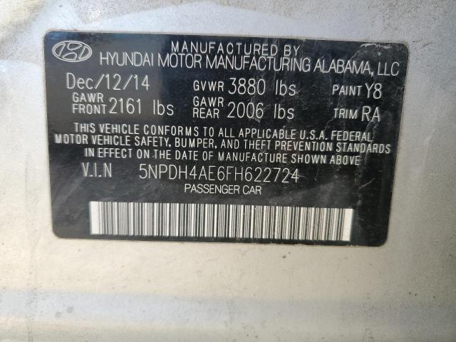 Photo 11 VIN: 5NPDH4AE6FH622724 - HYUNDAI ELANTRA SE 