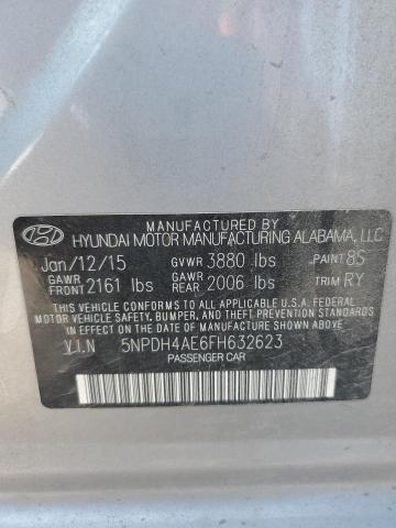 Photo 11 VIN: 5NPDH4AE6FH632623 - HYUNDAI ELANTRA SE 