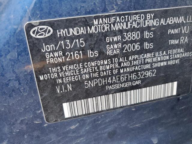 Photo 12 VIN: 5NPDH4AE6FH632962 - HYUNDAI ELANTRA 