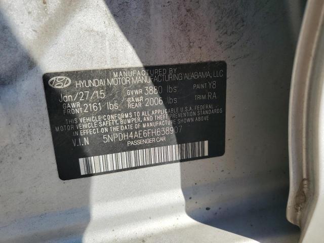 Photo 11 VIN: 5NPDH4AE6FH638907 - HYUNDAI ELANTRA SE 