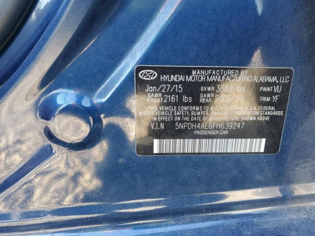 Photo 11 VIN: 5NPDH4AE6FH639247 - HYUNDAI ELANTRA SE 