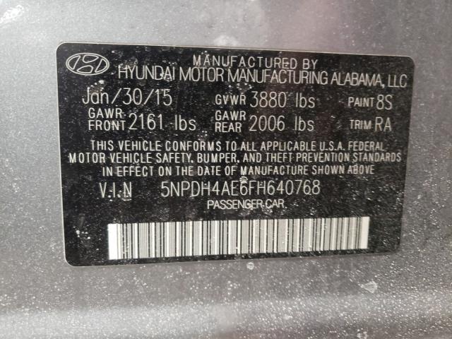 Photo 9 VIN: 5NPDH4AE6FH640768 - HYUNDAI ELANTRA SE 