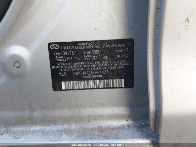 Photo 8 VIN: 5NPDH4AE6FH644271 - HYUNDAI ELANTRA 